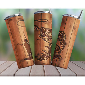 Fishing Mens Womens Kids Fly Fishing 20 Oz Skinny Tumbler